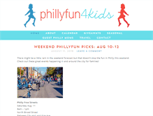 Tablet Screenshot of phillyfun4kids.com